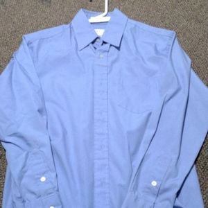 Boys blue button down shirt